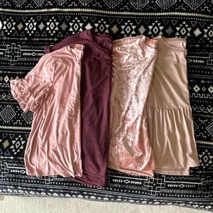 Bundle 4 Shirts size Medium various brands